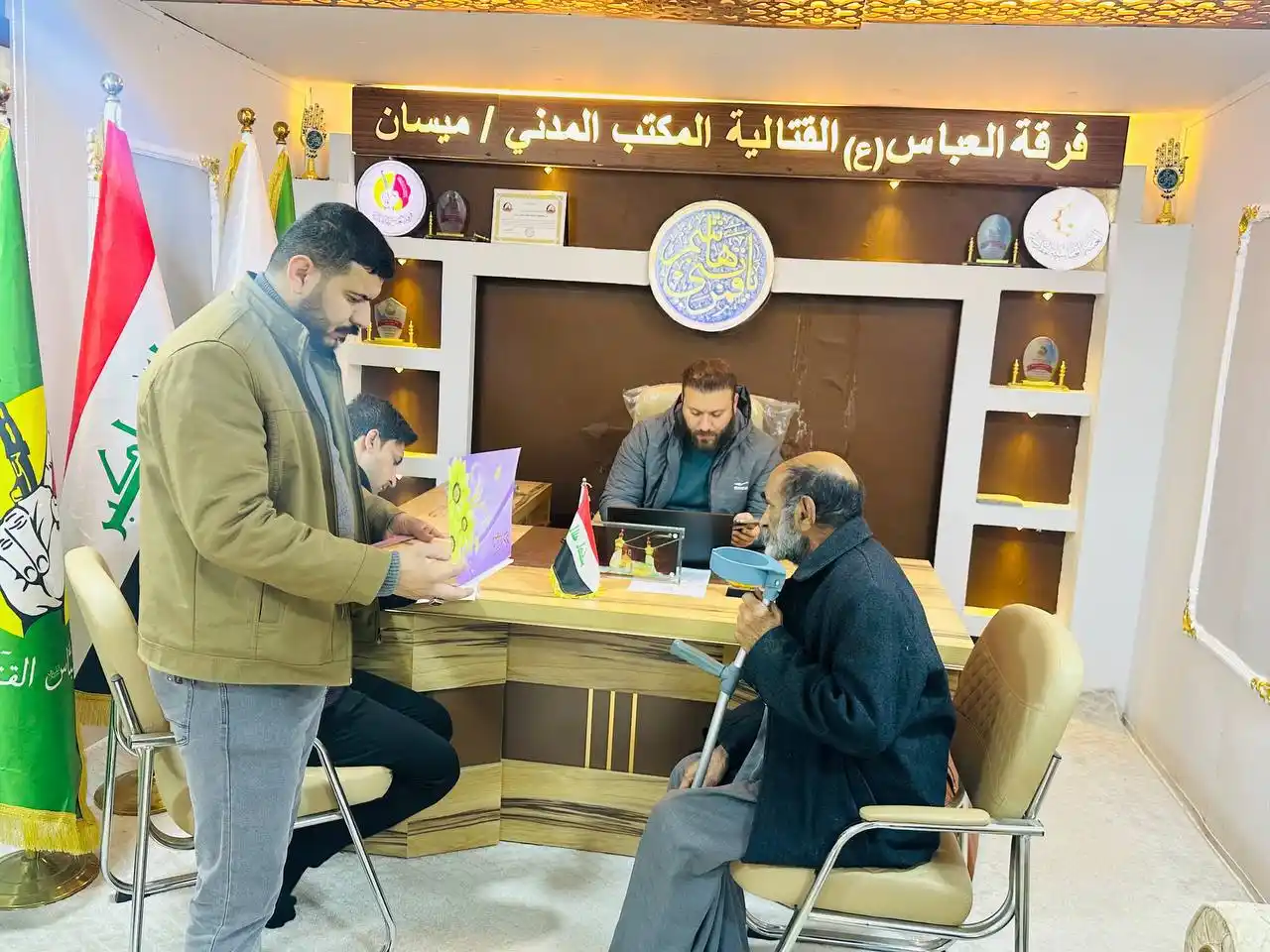 Image from فرقة العباس القتالية/ لواء 26: لجنة مركزية تلتقي المتطوعين.. وفاءً لشركاء النجاح والإنجاز باشرت لجن...