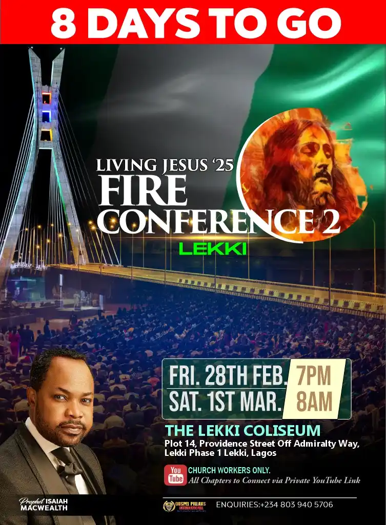 Image from GOSPEL PILLARS: *LEKKI is UP NEXT in the Living Jesus '25 Fire Conference series with...