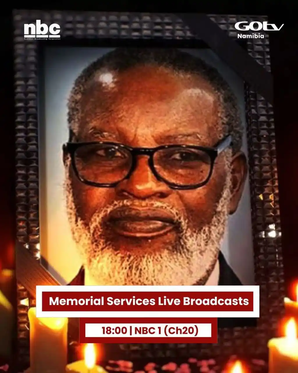 Image from GOtv Namibia: Tune into the memorial service honouring our late Founding Father, Dr ...