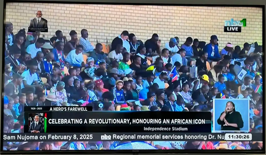 Image from GOtv Namibia: *LIVE | Official Memorial Ceremony* of Late Founding President Dr. Sam...