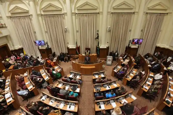 Image from governmentza: Watch Live: President Cyril Ramaphosa opens National House of Traditio...