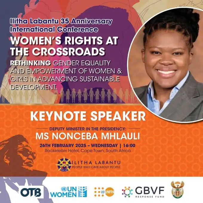 Image from governmentza: Deputy Minister Nonceba Mhlauli will be the keynote speaker at the Ili...