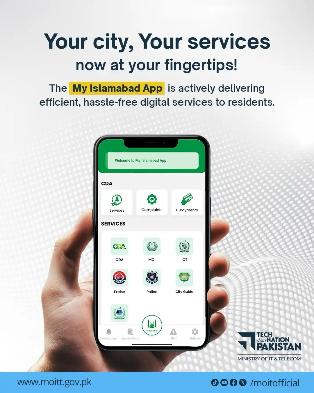 Image from Hisham Sarwar: My Islamabad App is making governance smarter! From online domicile ap...
