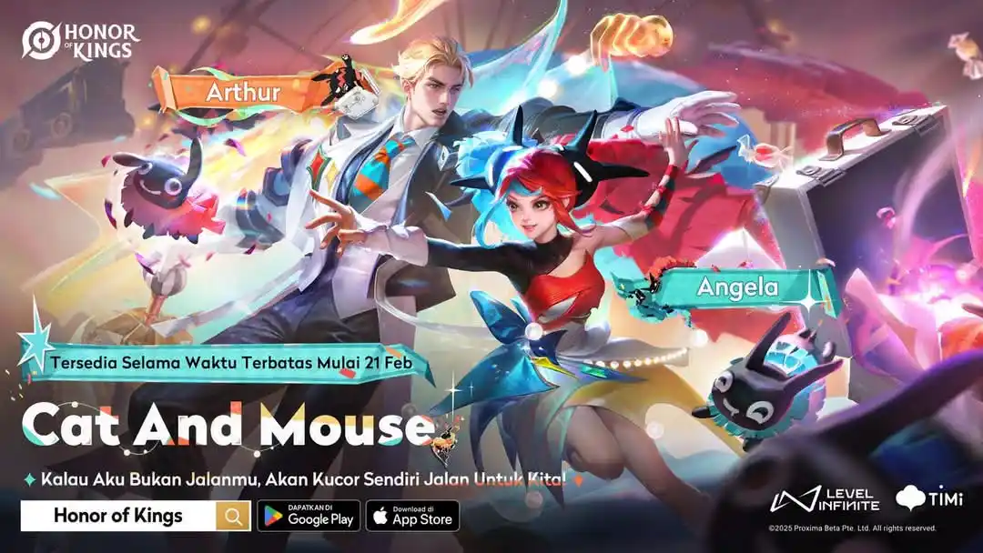Image from Honor of Kings Indonesia: 🎉Ronde baru Cat and Mouse, dimulai besok! Harga untuk minggu pertama...