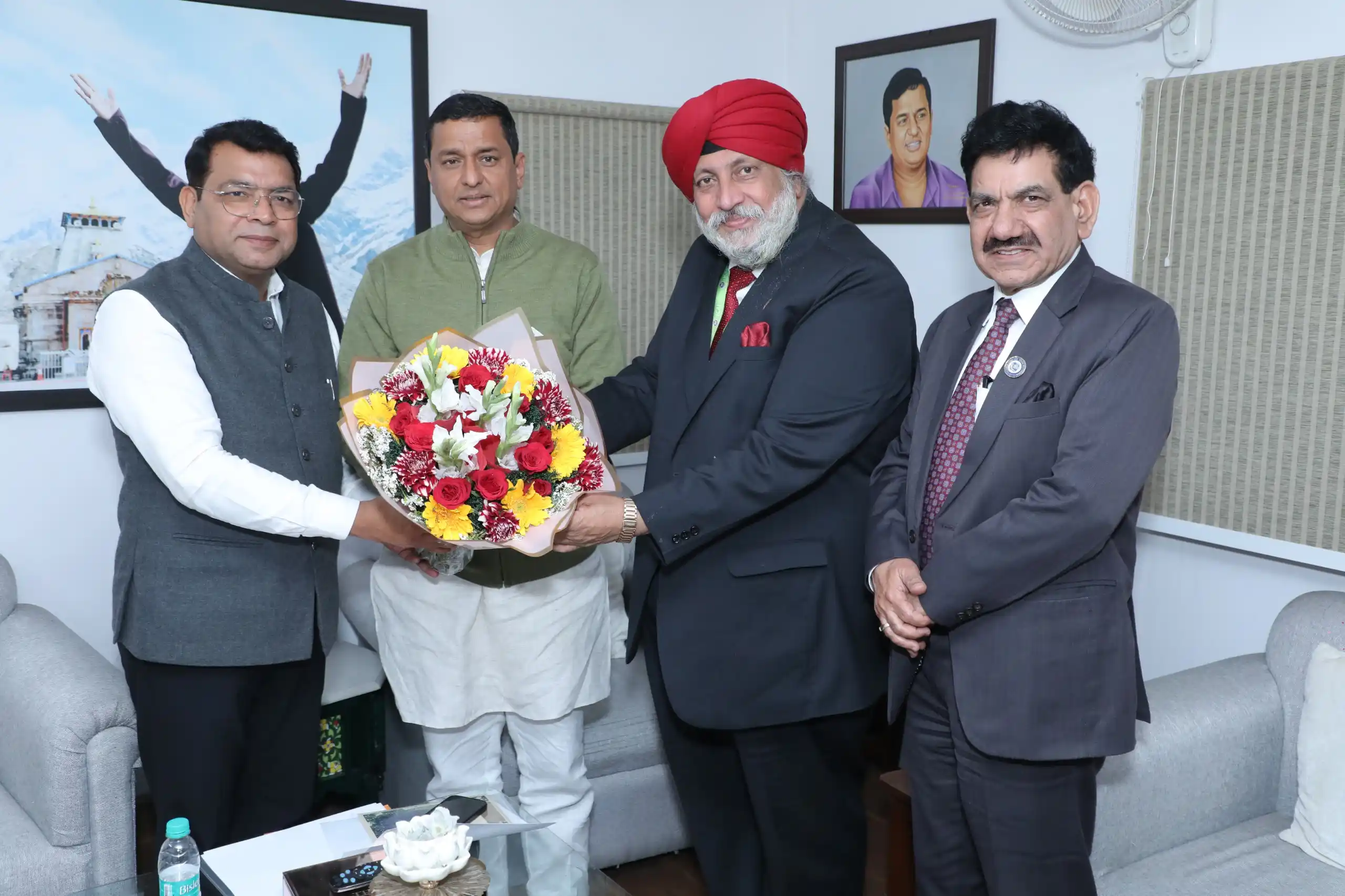 Image from ICAI-The Institute Of Chartered Accountants Of India: CA.Charanjot Singh Nanda, President with Shri Shiv Arora, Member of Ut...