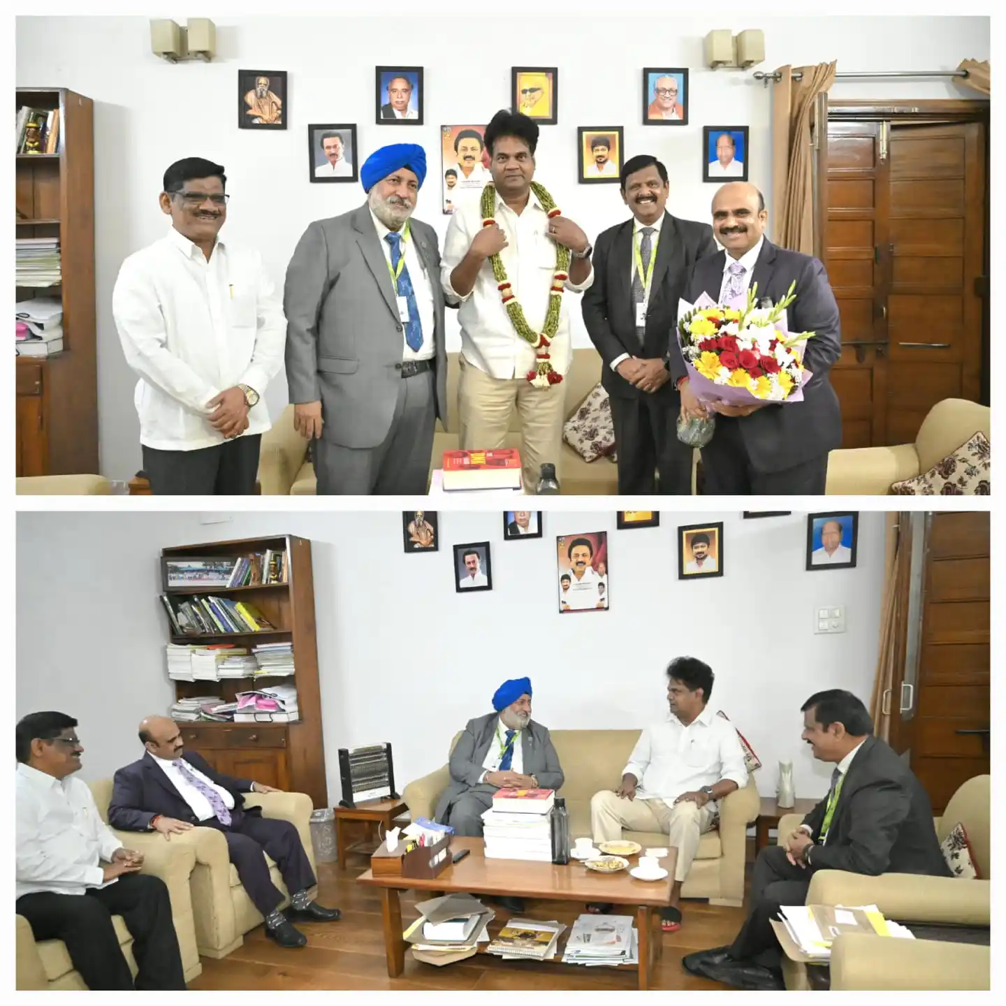 Image from ICAI-The Institute Of Chartered Accountants Of India: CA. Charanjot Singh Nanda, President-ICAI with CA. Prasanna Kumar D, V...