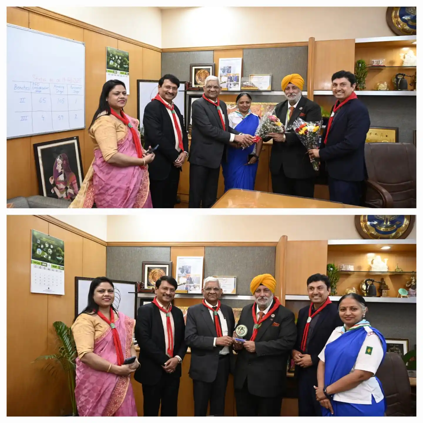 Image from ICAI-The Institute Of Chartered Accountants Of India: CA. Charanjot Singh Nanda, President-ICAI met with CA. Alok Goel, Nati...
