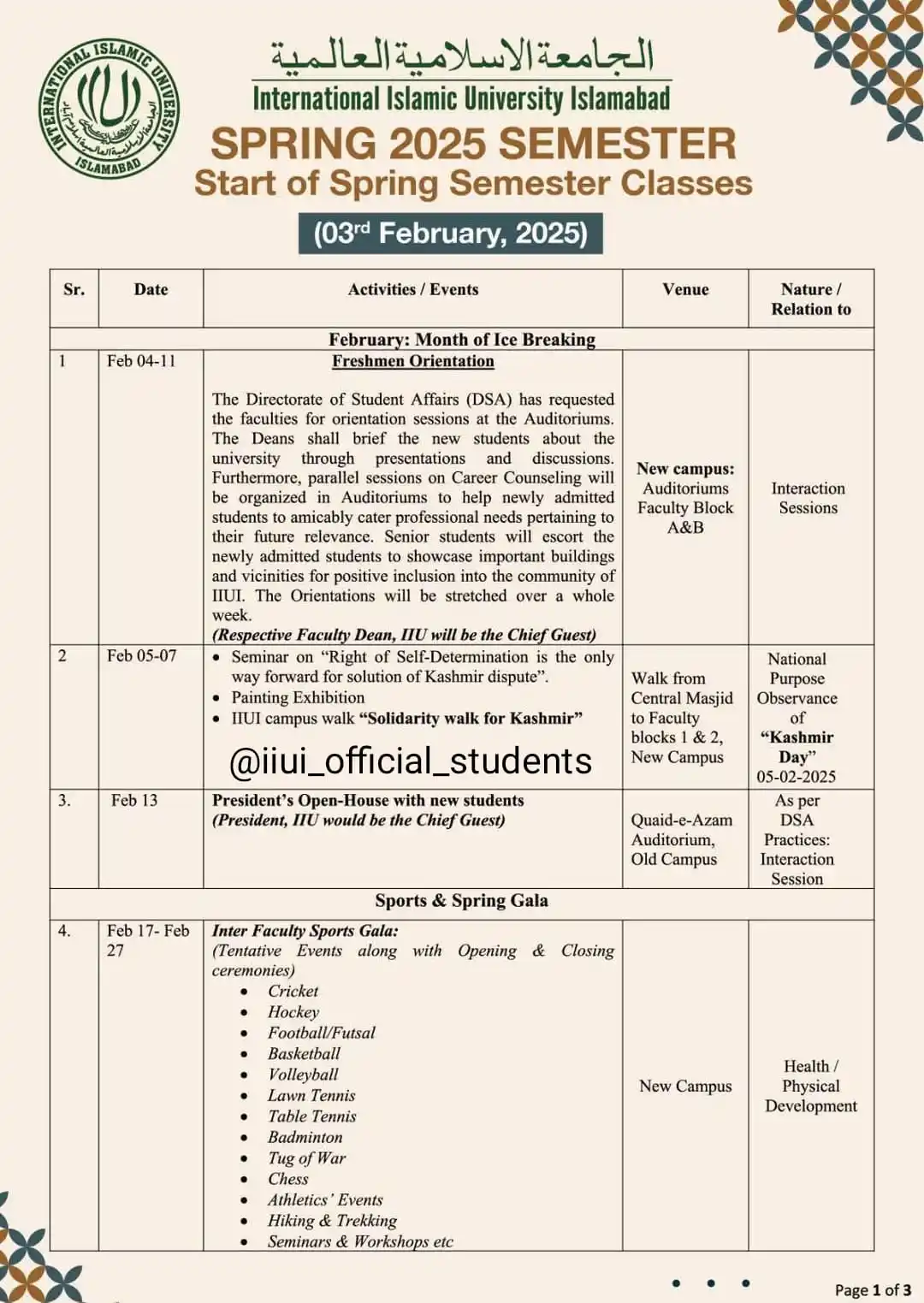 Image from IIUI_OFFICIAL_STUDENTS (#Niazi_tweets): *⚠️ATTENTION* *<a class="text-blue-500 hover:underline cursor-pointer"...