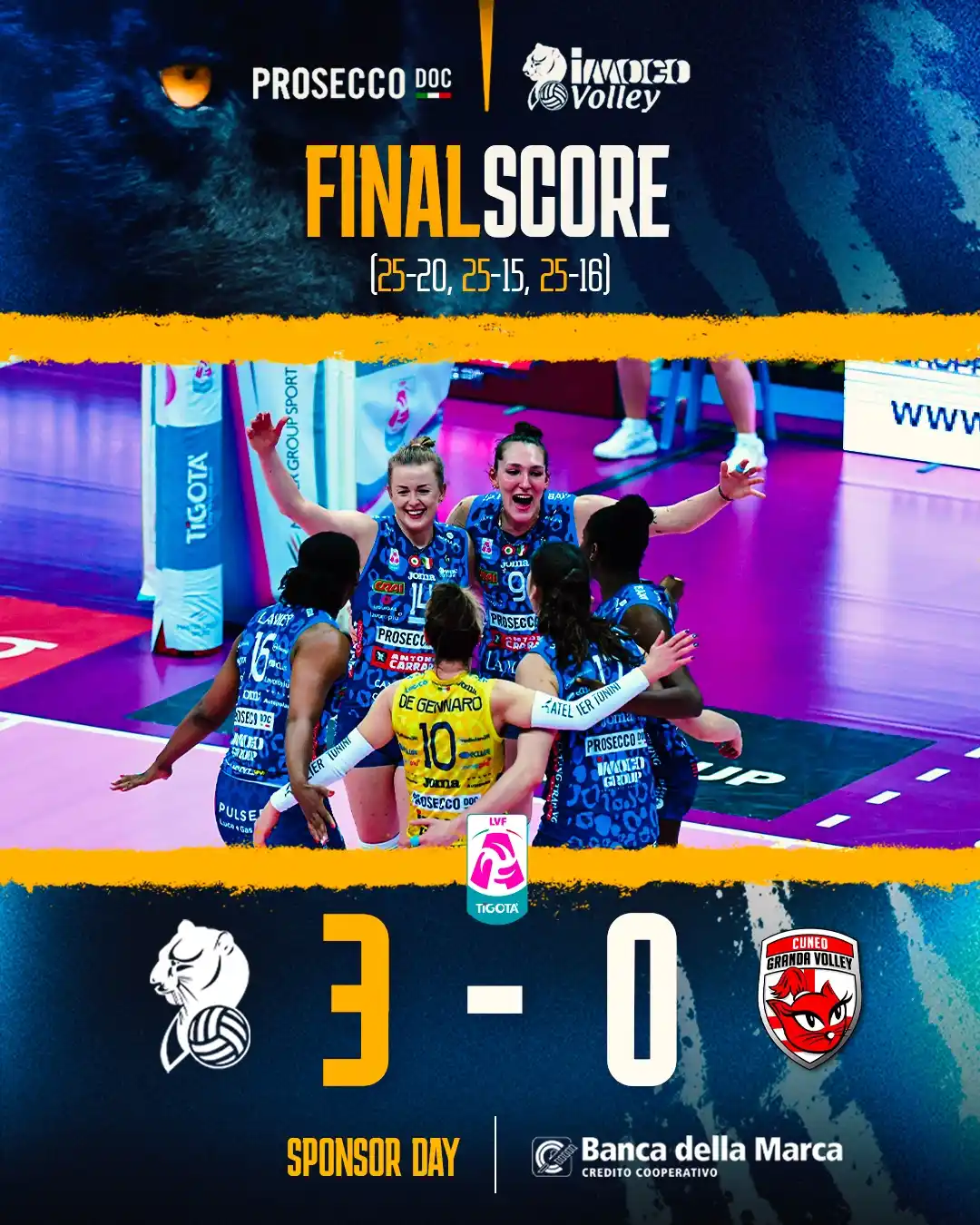 Image from Imoco Volley: Yesss raghe! Grazie Palaverde 🤩💪🏼  3° set - 𝘂𝗻𝗱𝗶𝗰𝗲𝘀𝗶𝗺𝗮 𝗴...