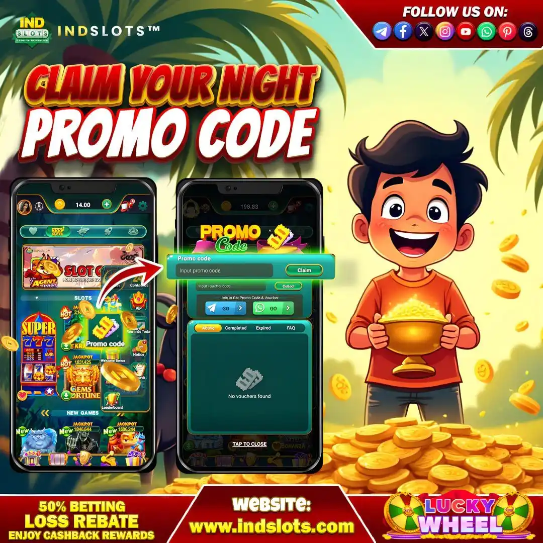 Image from Indslots Official: INDSLOTS | IND SLOTS | 💯 Use a unique promo code to take benefit of ...