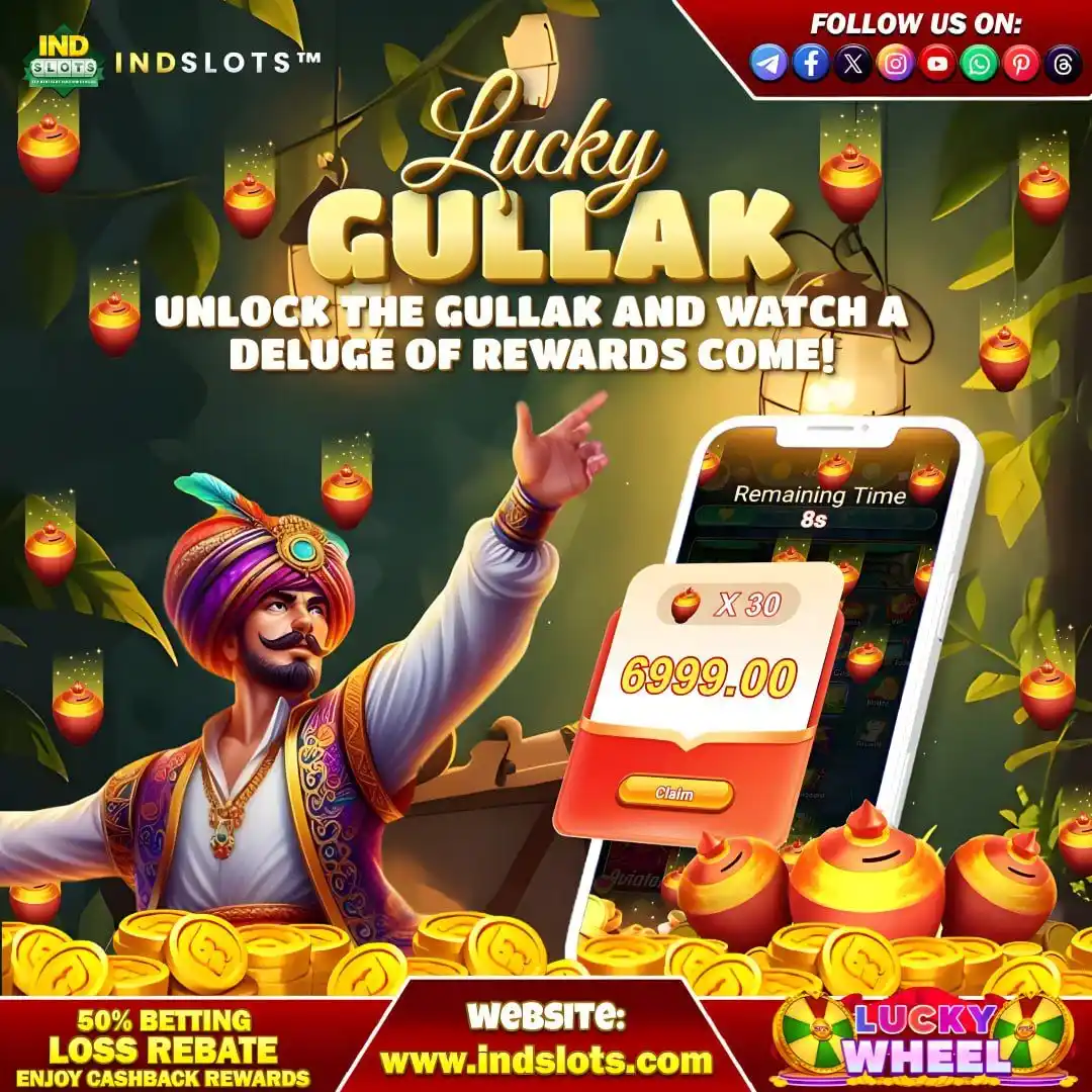 Image from Indslots Official: INDSLOTS | IND SLOTS |  LUCKY GULLAK  🏺 Claim your exclusive LUCKY GU...