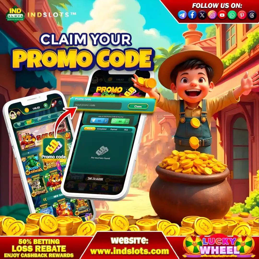 Image from Indslots Official: INDSLOTS | IND SLOTS |  💯 Use a unique promo code to take benefit of ...