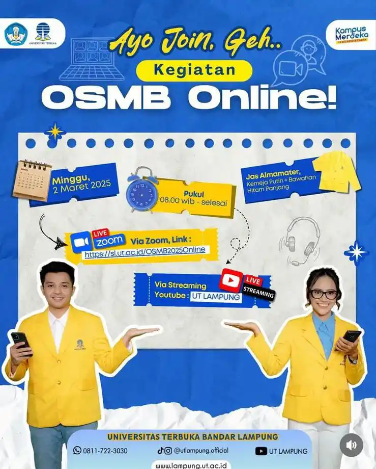 Image from INFO UNIVERSITAS TERBUKA: Halooo sobat UT Bandarlampung,  Terkhusus untuk mahasiswa baru masa re...