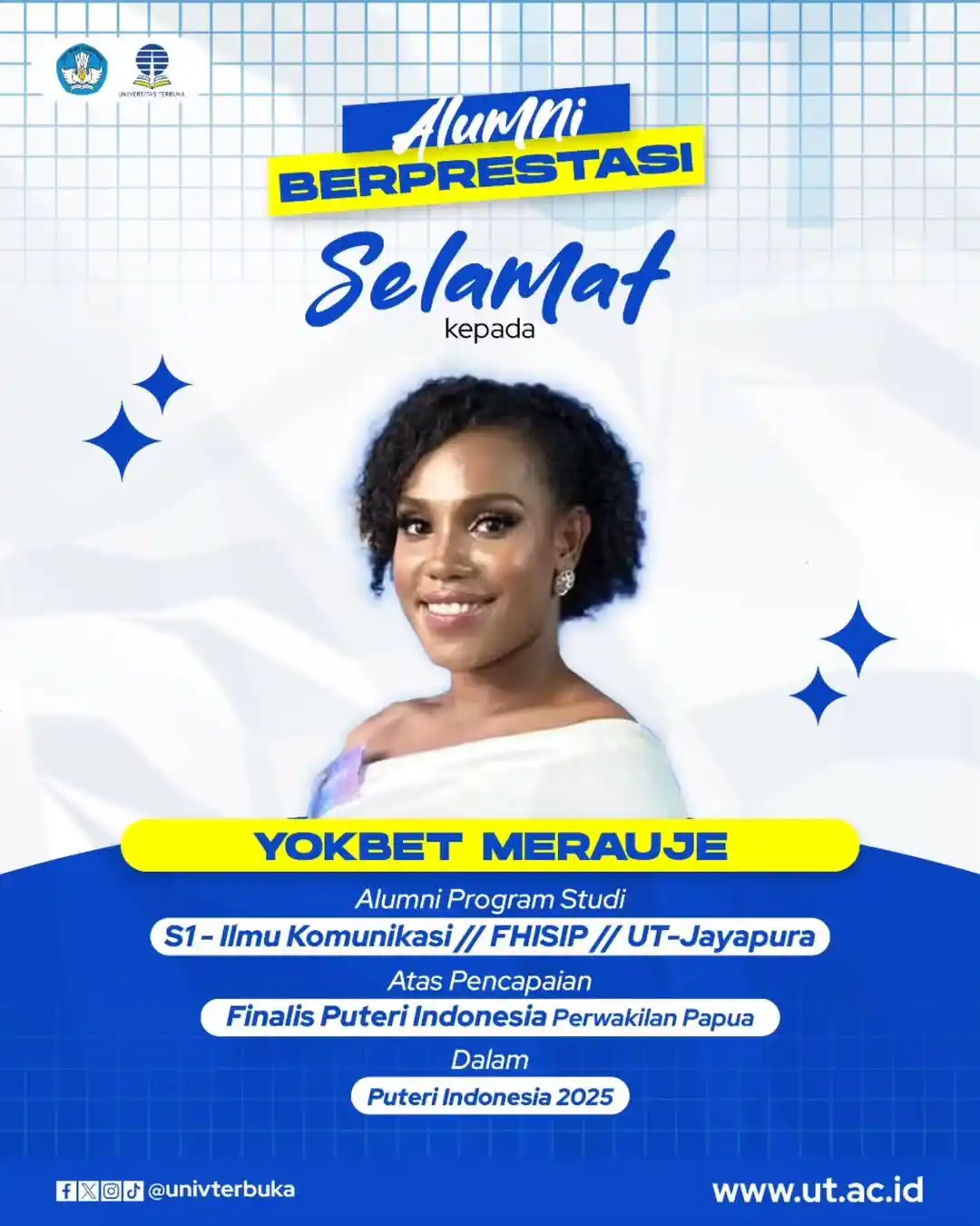 Image from INFO UNIVERSITAS TERBUKA: 🌟 Bangga & Menginspirasi! 🌟🏆 Selamat kepada Yokbet Merauje Alumni ...