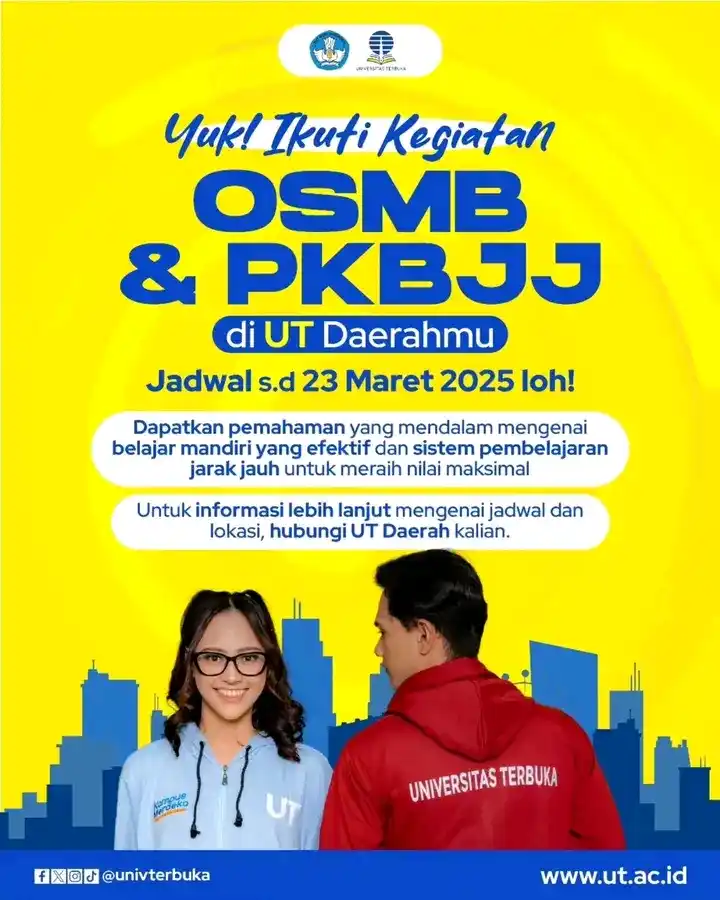 Image from INFO UNIVERSITAS TERBUKA: Selamat datang, teman-teman mahasiswa baru! 🎉 Udah siap belum buat i...