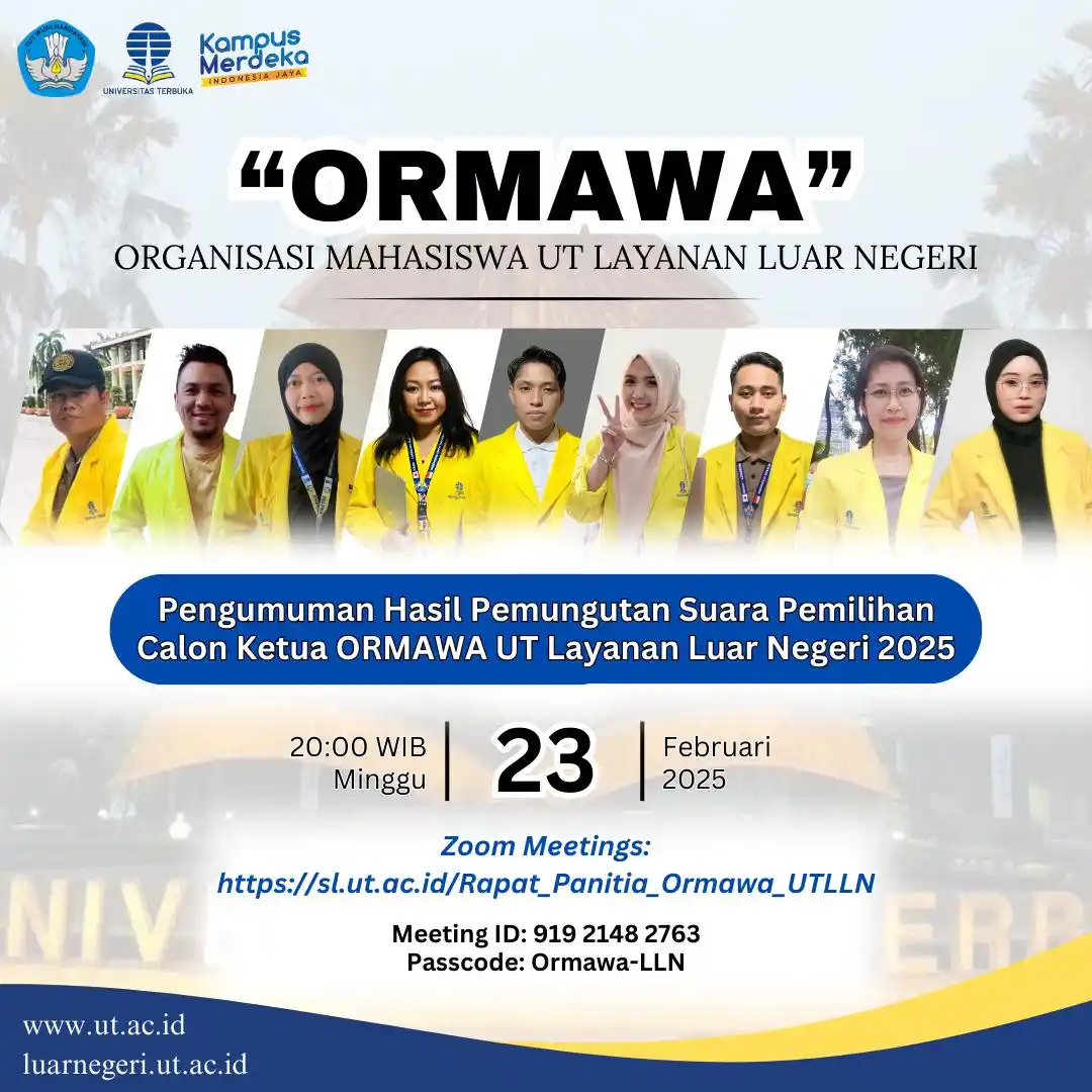 Image from INFO UNIVERSITAS TERBUKA: UNDANGAN TERBUKA  Kepada Yth.   Seluruh Mahasiswa UT Layanan Luar Nege...
