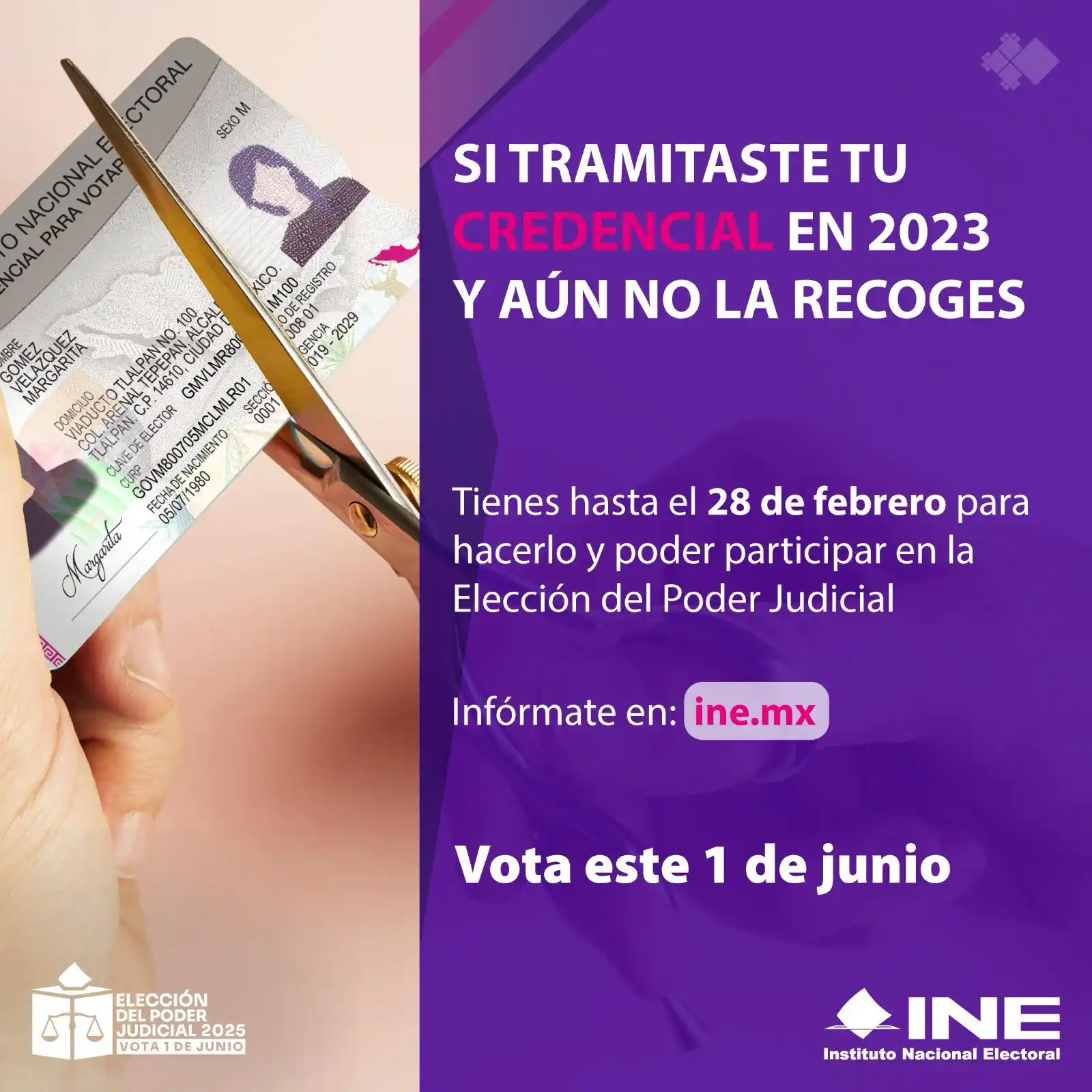 Image from Instituto Nacional Electoral: 🗳️ ¡Que no se te pase! Si ya tramitaste tu <a class="text-blue-500 ho...