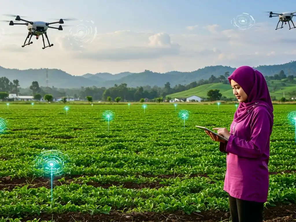 Image from Jabatan Pertanian Malaysia: Apakah Perbezaan AI dan Precision Farming dalam Pertanian? AI dan Pre...