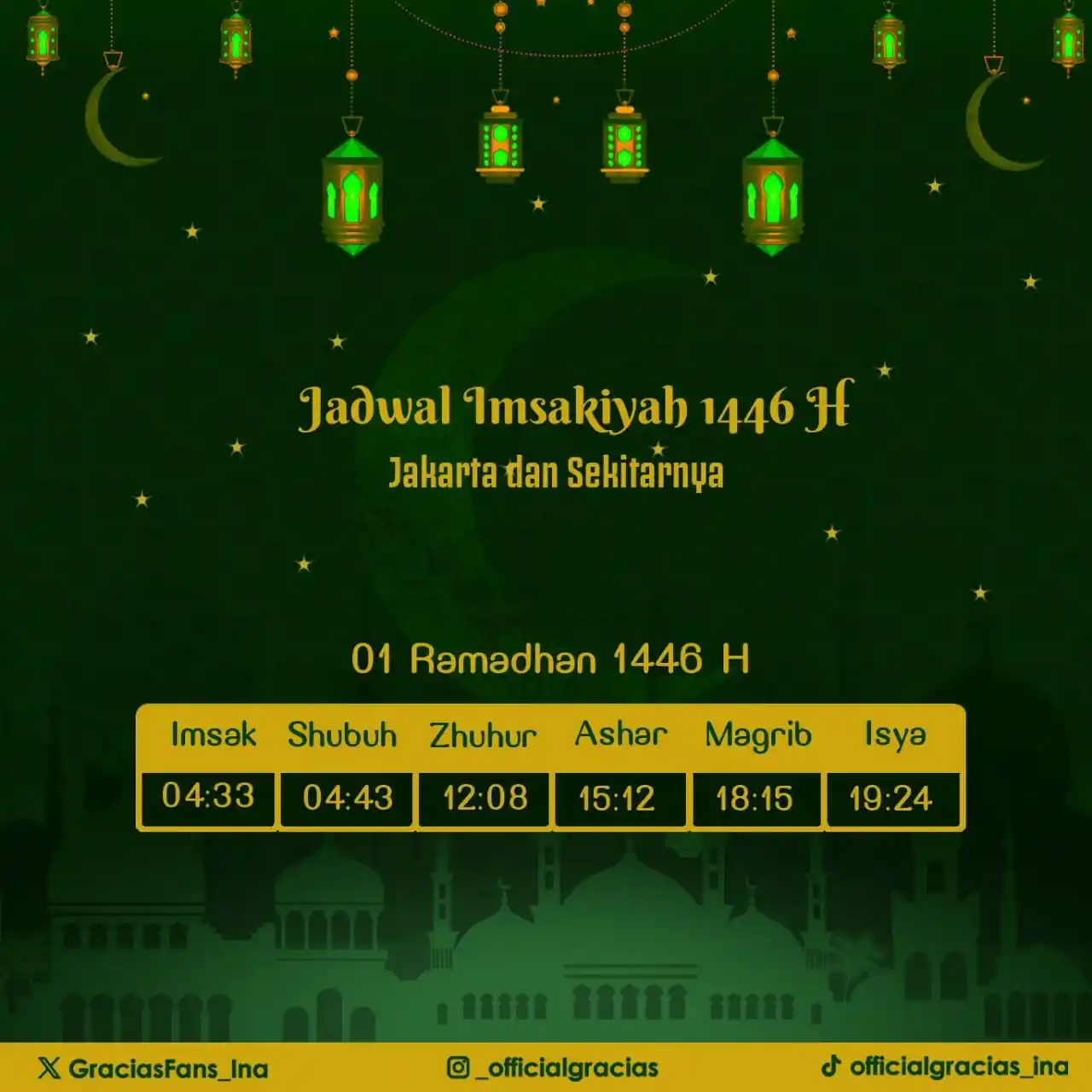 Image from Jkt48.post: Selamat Menunaikan ibadah puasa tahun 1446H Bagi Yang Menunaikan.  Sem...