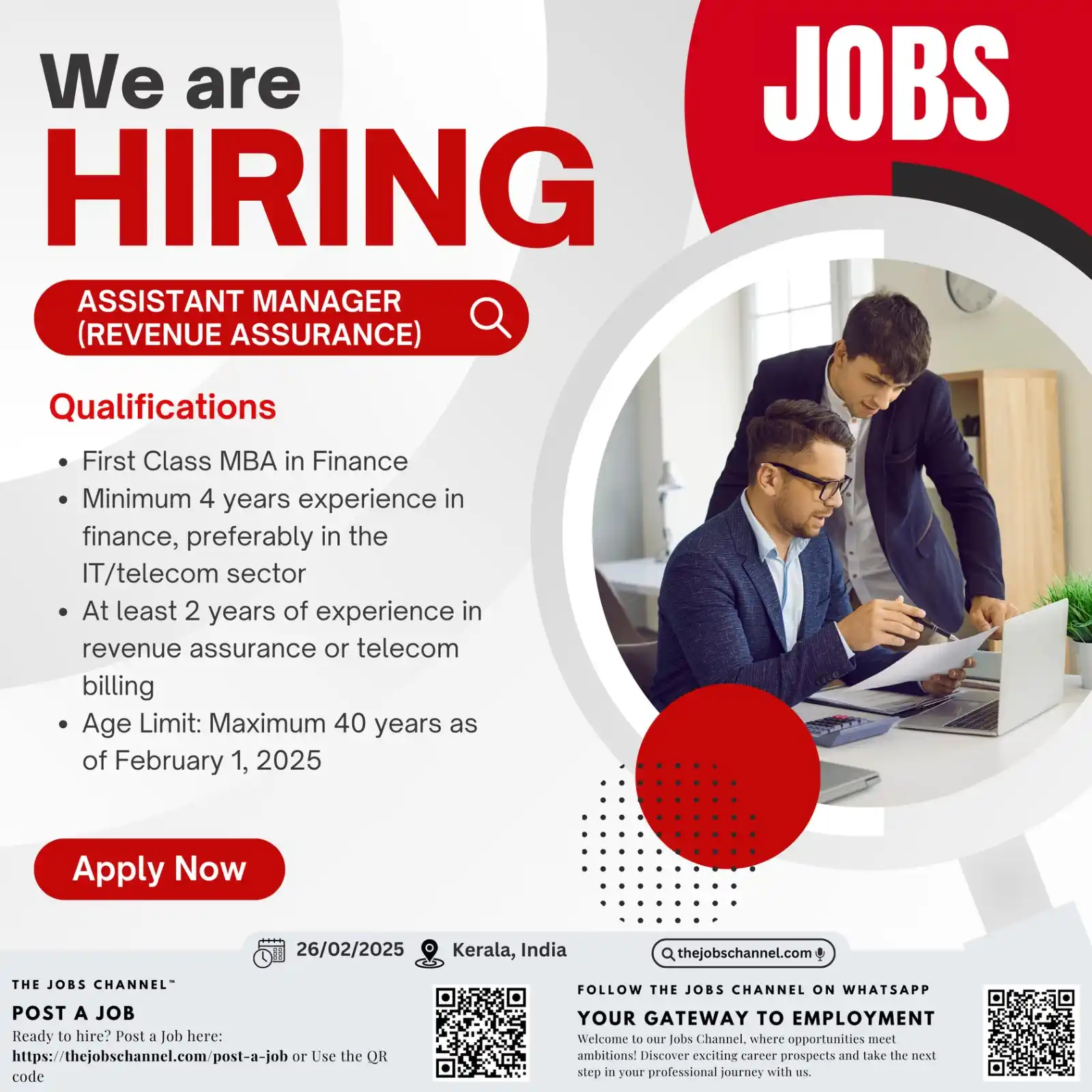 Image from Jobs: 📝 *Kerala Fibre Optic Network Limited - Hiring Assistant Manager* Ke...