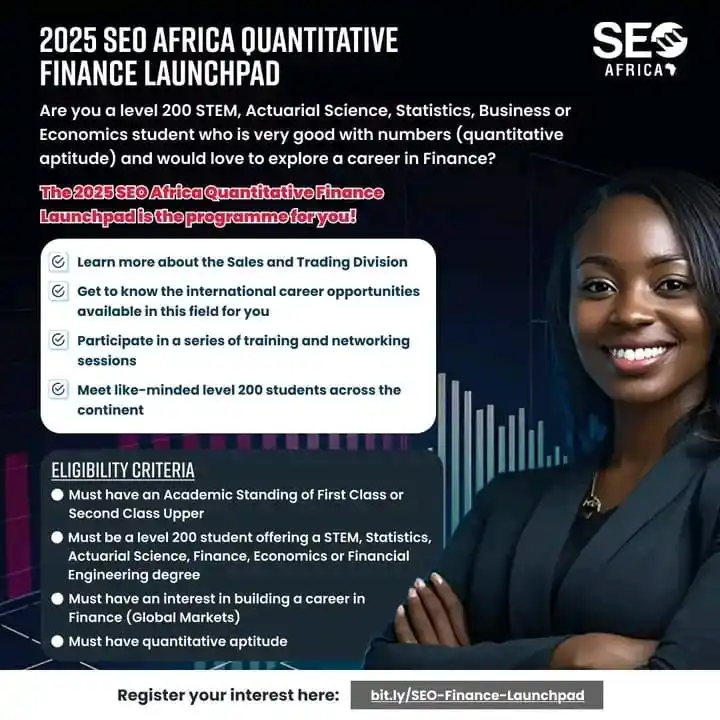Image from JOSHUA AGBOZO🎙️🇬🇭: 🔴Are you a level 200 student who loves working with numbers? The 202...