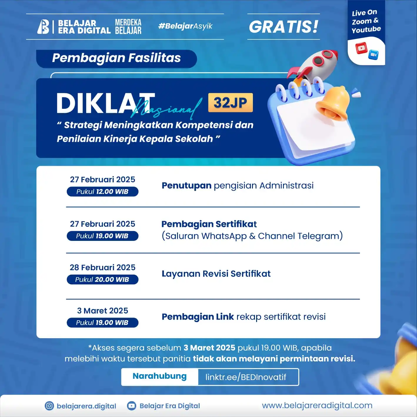 Image from Kelas Belajar Era Digital: 📍 *Informasi Pembagian Fasilitas* Terimakasih bapak/Ibu peserta yang...