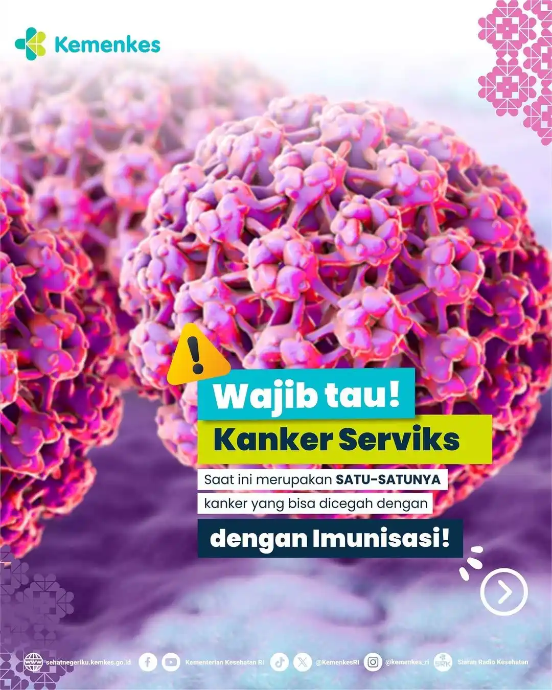 Image from Kementerian Kesehatan RI: *😢 Kanker ini jadi nomor 2 tertinggi di Indonesia?😢* <a class="text...