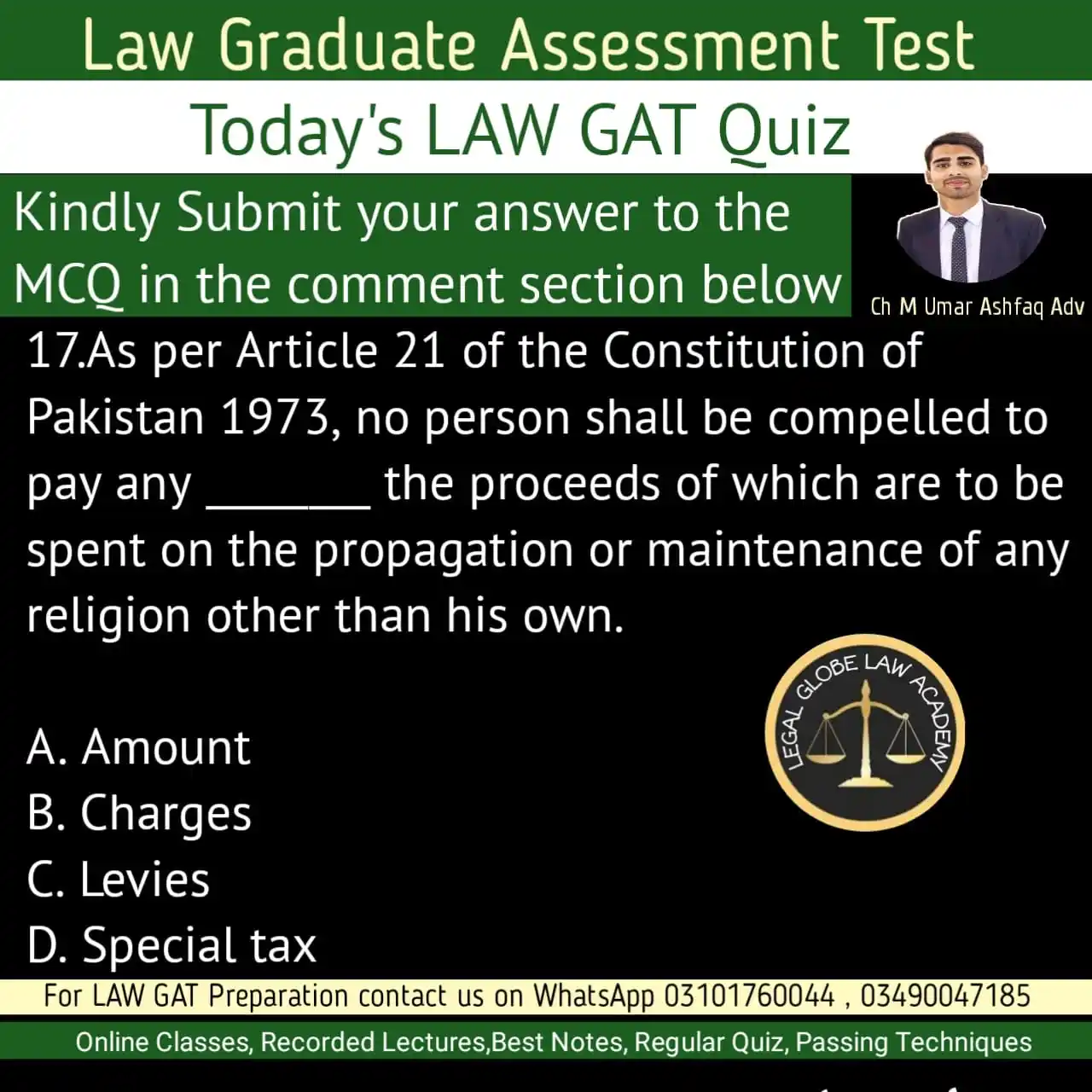 Image from LEGAL GLOBE LAW ACADEMY: ✅️ _LAW Graduate Assessment Test_ <a class="text-blue-500 hover:underl...