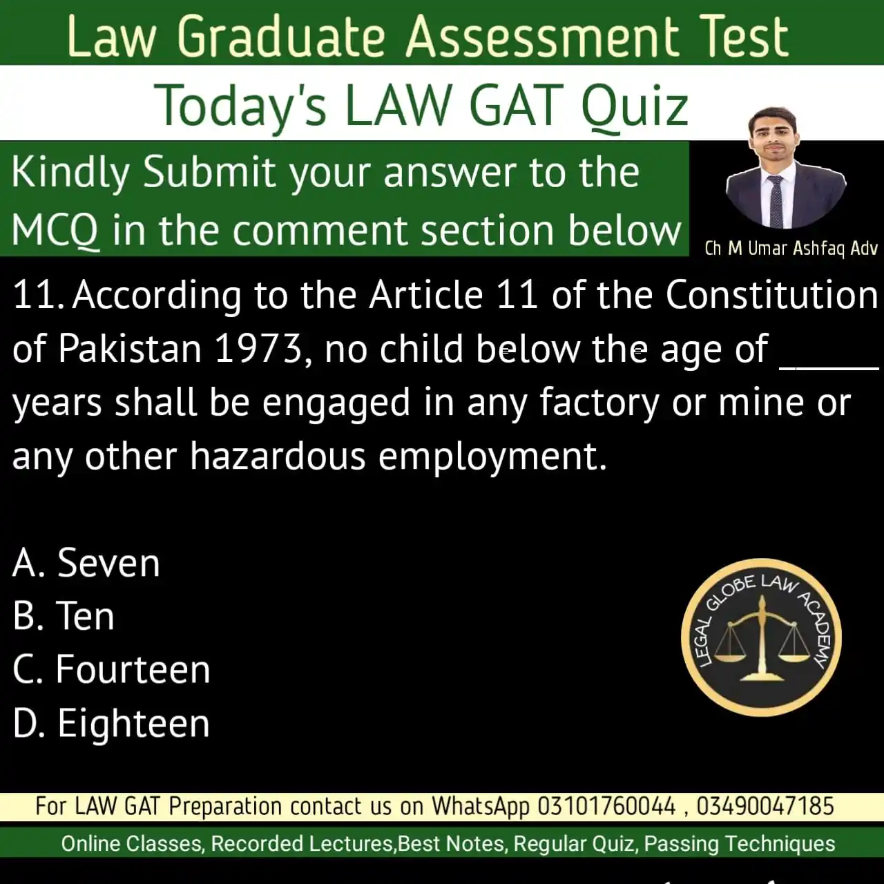 Image from LEGAL GLOBE LAW ACADEMY: ✅️ _*LAW Graduate Assessment Test*_ <a class="text-blue-500 hover:unde...