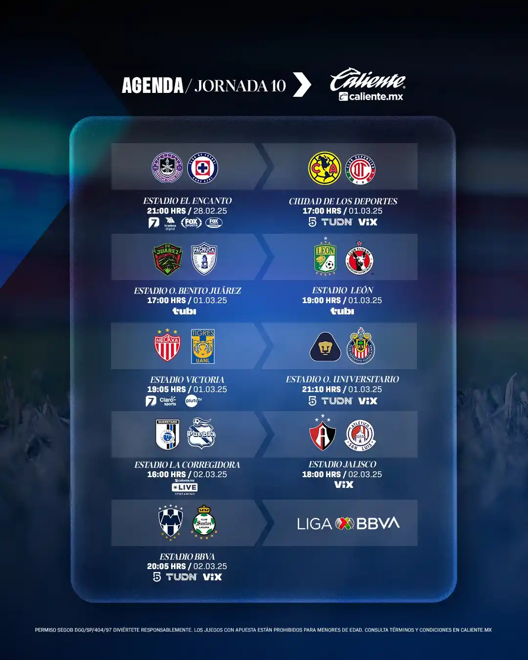 Image from Liga BBVA MX: ¡Apunten bien los horarios, banda! 👀 Hoy arranca la <a class="text-b...