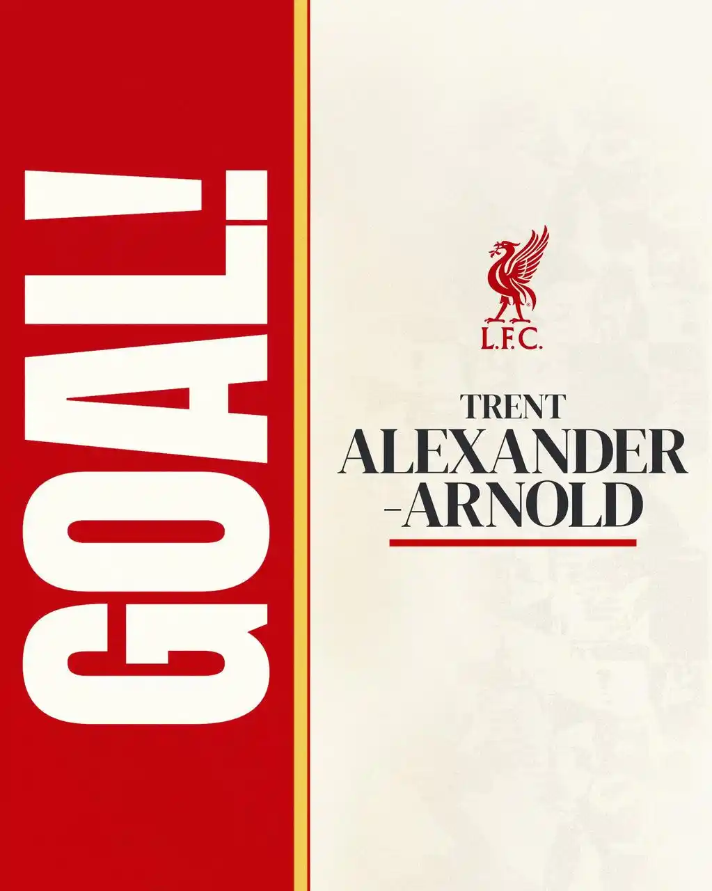 Image from  Liverpool FC Português: 61’ - TRENT DEIXA TUDO IGUAL NO VILLA PARK!  VAMOS, REDS!  [2-2] <a cl...
