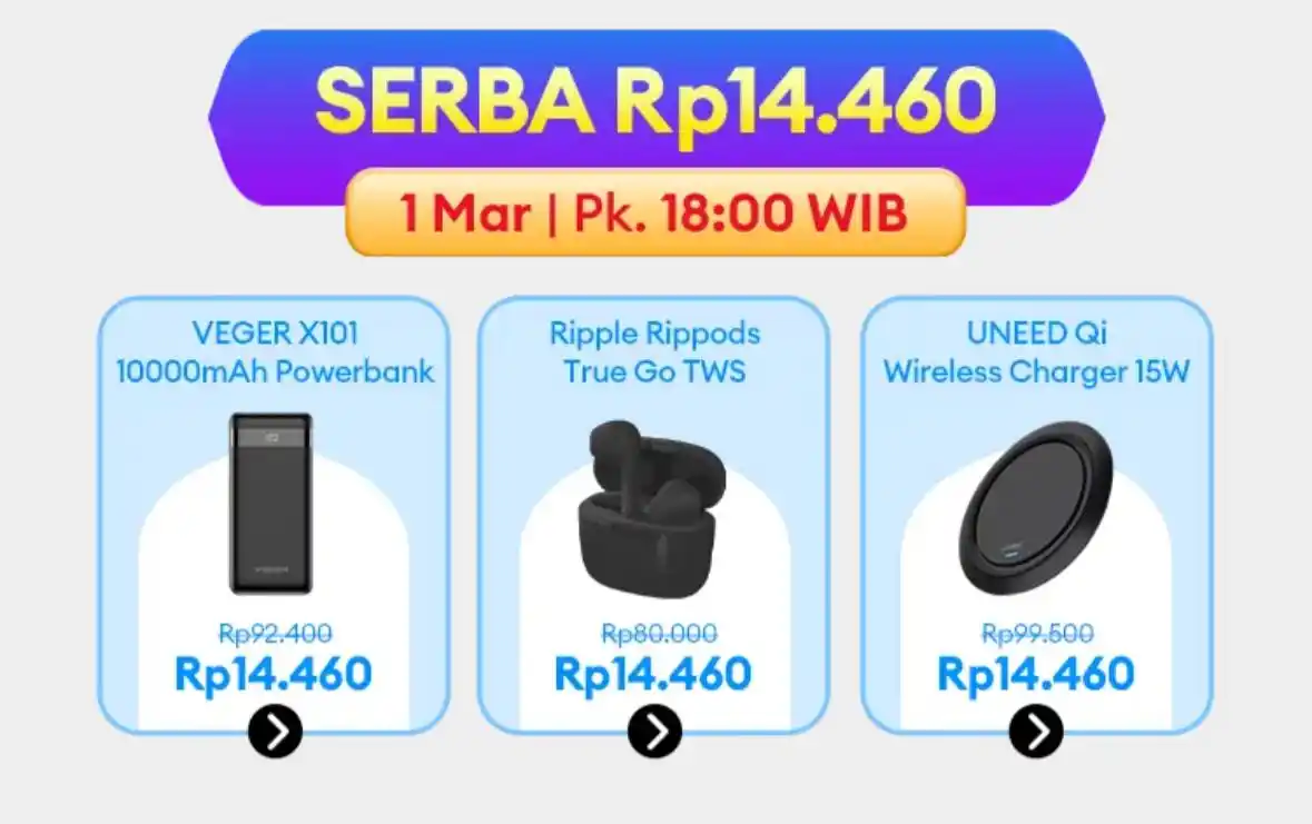 Image from Serba Ada ➖ MAMA NAYA ➖ INFO PROMO DISKON SHOPEE, LAZADA, BLIBLI ➖ INDOMARET, ALFAMART: *SERBA Rp. 14.460* ‼️ ⏰ 18.00 💰 Veger https://s.lazada.co.id/s.CKLU3...