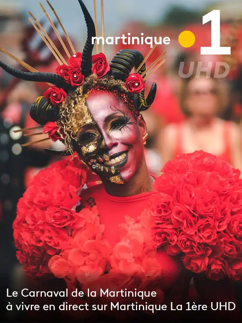 Image from Martinique La 1ère: 🎭 [CARNAVAL DE MARTINIQUE 2025] 🎭 🔴 Du Dimanche Gras au Mercredi de...