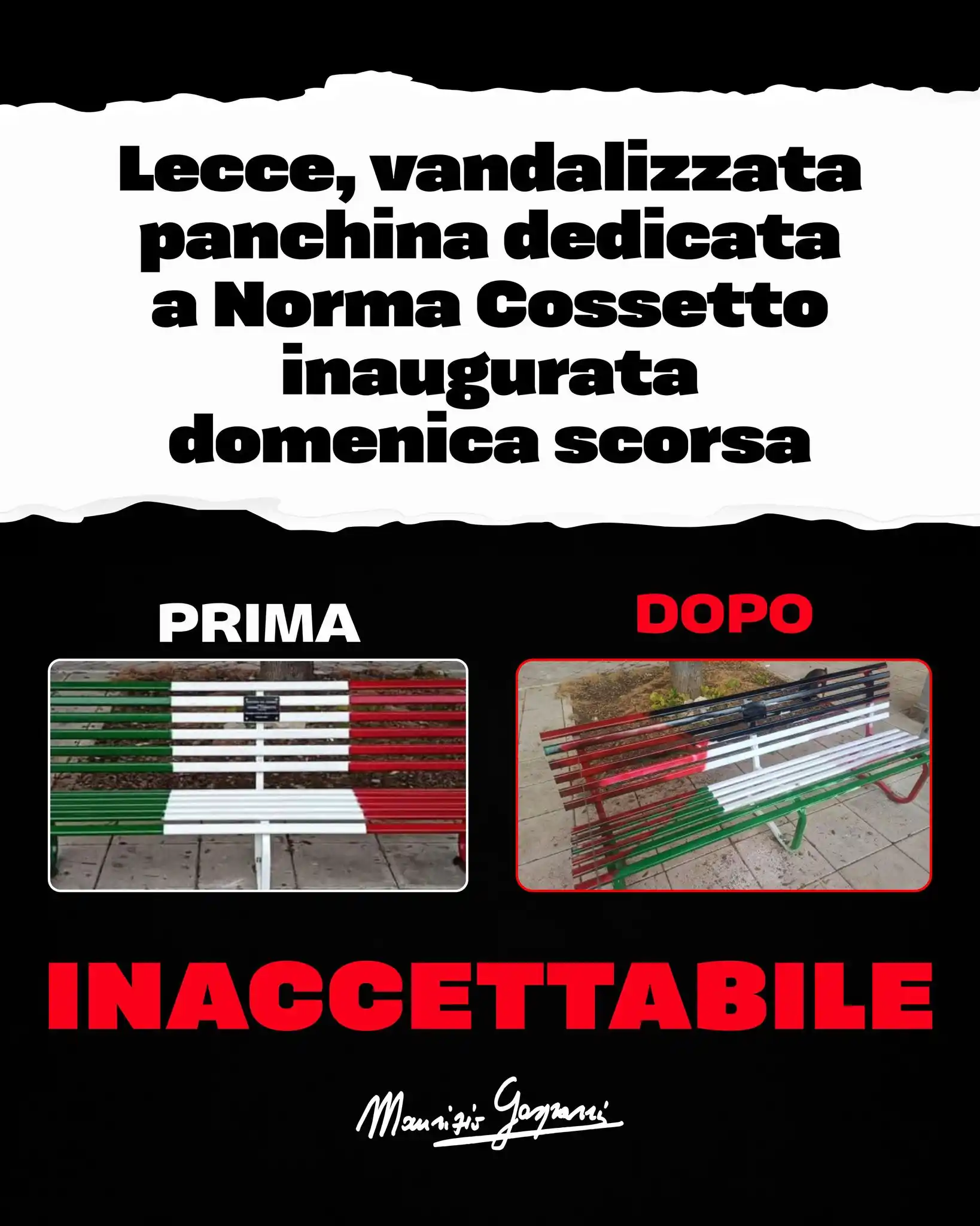 Image from Maurizio Gasparri 🇮🇹: Settimana dopo settimana continuano gli attacchi alla memoria del nost...