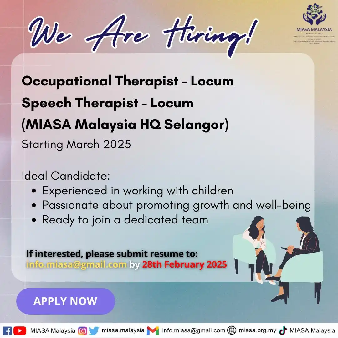 Image from MIASA Malaysia: 📢 We’re Hiring! Join Our Team at MIASA Malaysia! 🌟 Are you passiona...