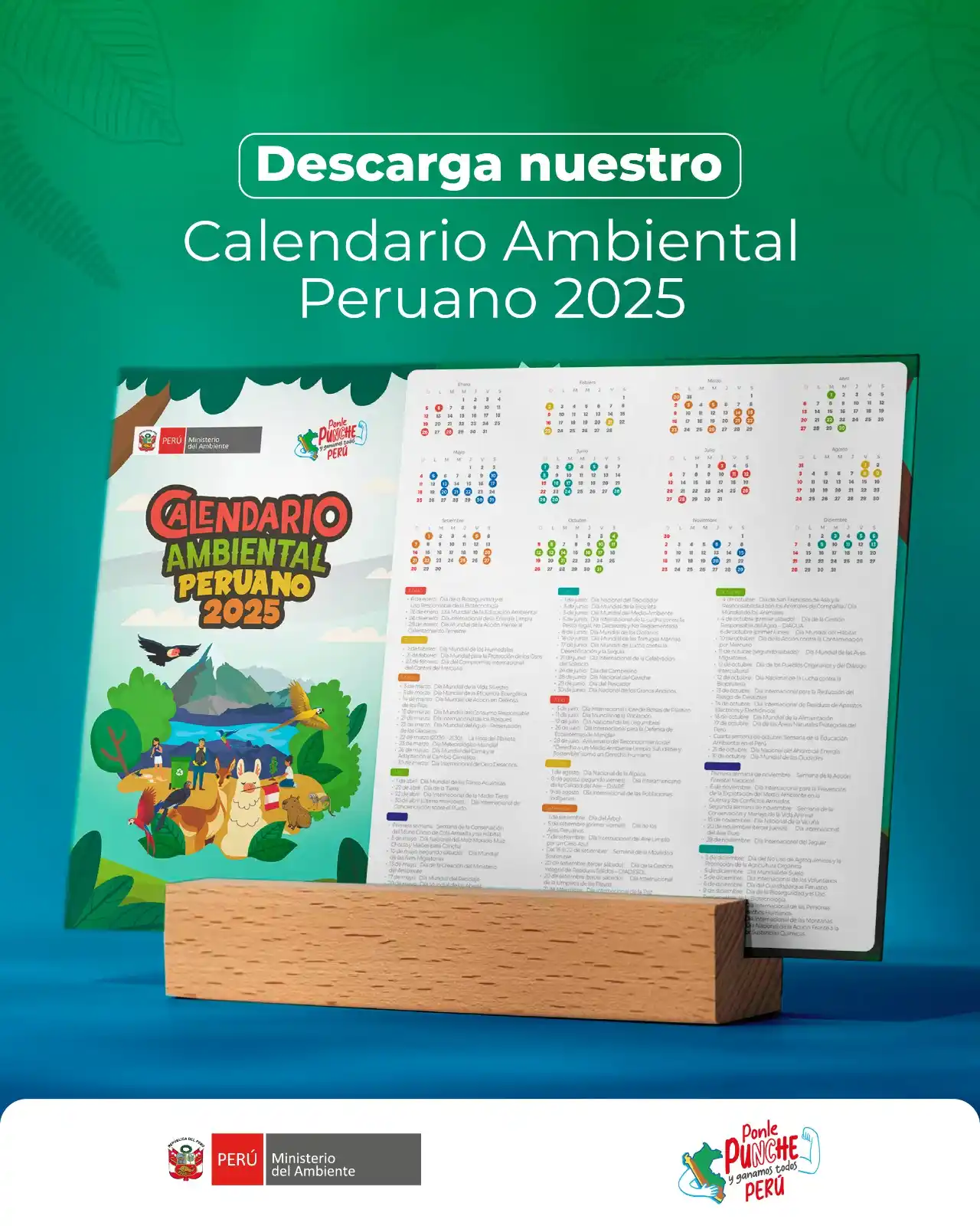 Image from Ministerio del Ambiente (Perú): 🌍✨ ¡Conéctate con el planeta todo el año! Descarga el <a class="text-...