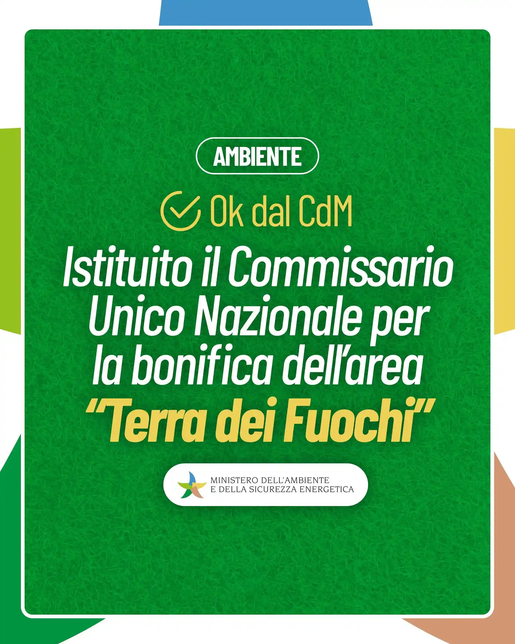 Ministero dell'Ambiente e della Sicurezza Energetica post
