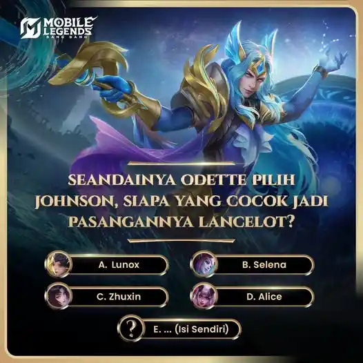 Image from MLBB Indonesia: https://web.facebook.com/share/p/1B3nrgrvGG/ Hayo siapa yang cocok sa...