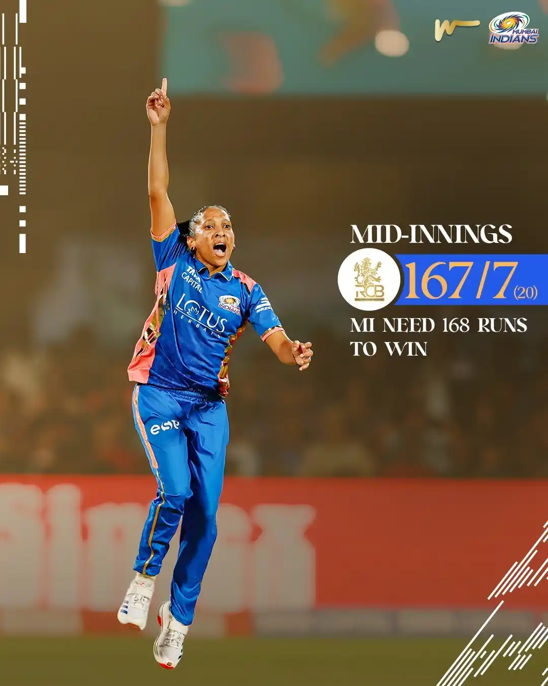 Image from Mumbai Indians: 🎯 locked, aata onto the chase! 💪 <a class="text-blue-500 hover:unde...