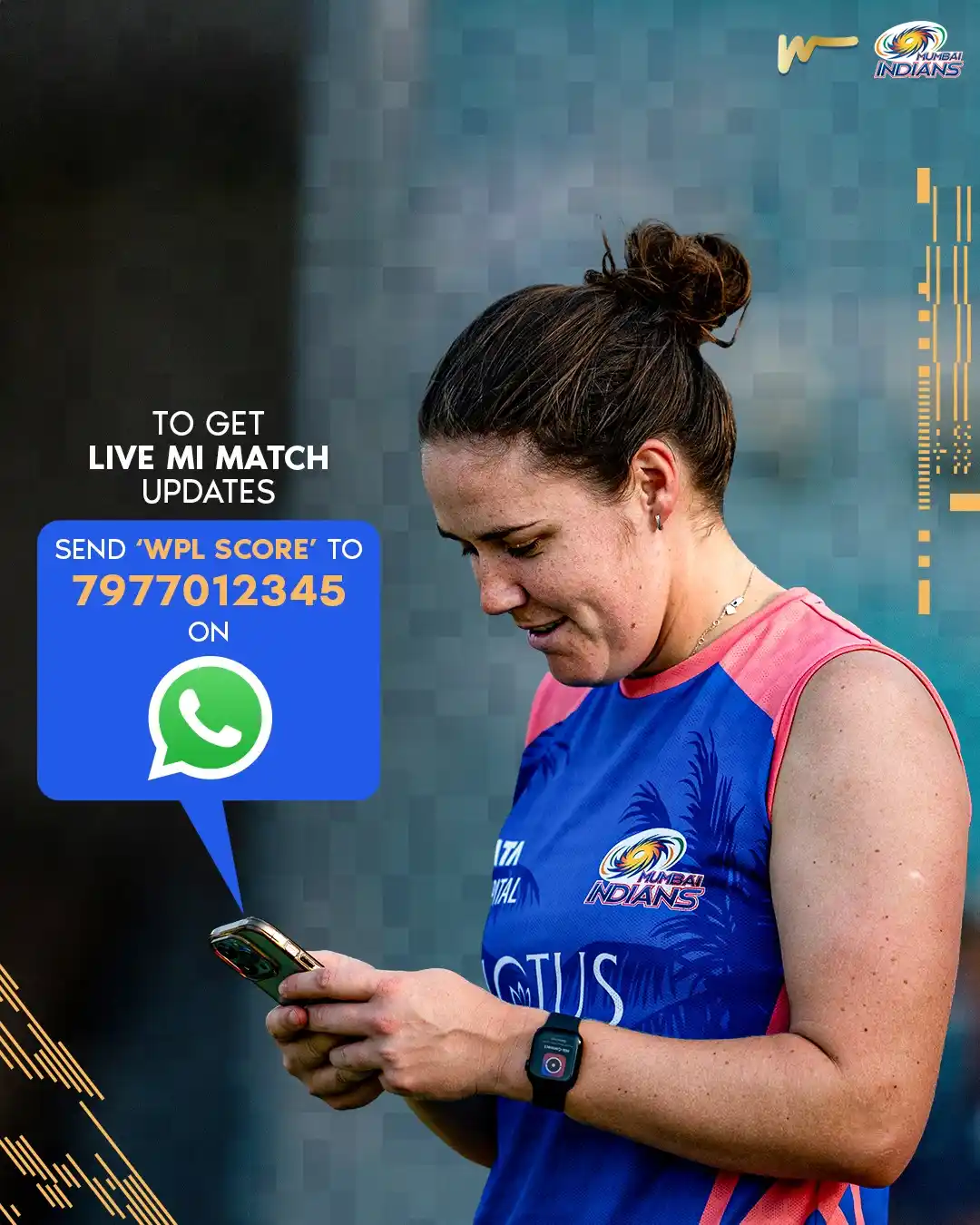 Image from Mumbai Indians: Harman smashed a six? Saika took a wicket? 🤔 Get all the LIVE update...