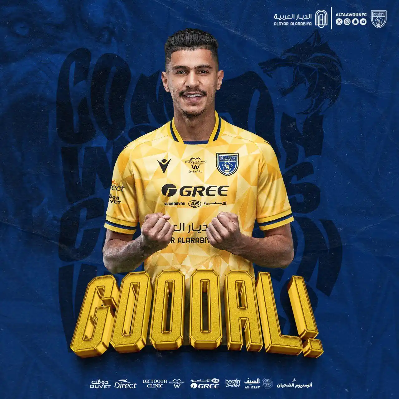 Image from نادي التعاون السعودي : ‏⏱70..   ‏هددددددف تعاااادل للذئاب سجله متعب 🫶💛  ‏التعاون 2 🆚 الشبا...