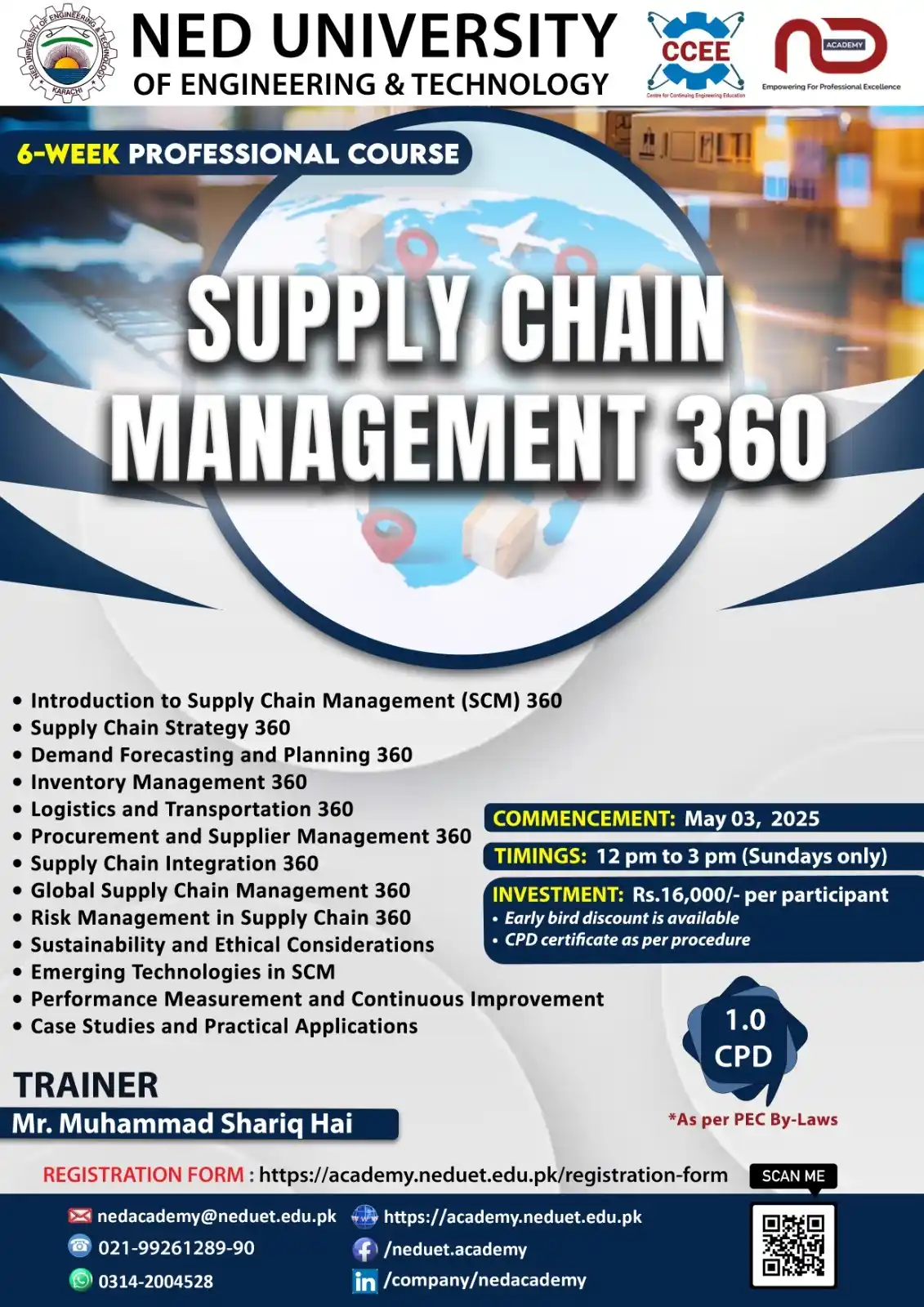 Image from NED ACADEMY - NEDUET (OFFICIAL): Transform Your Career with NED University’s *Supply Chain Management 3...