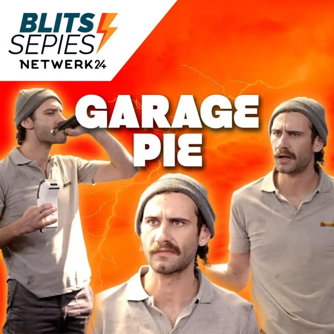 Image from Netwerk24 : ▶️ *KYK || BLITSSEPIE:'Garage Pie': 'n Skok-onthulling in episode 4 va...