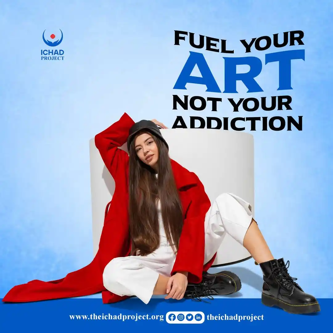 Image from Nigeria Network of NGOs: "Oftentimes, Artists take drugs to fuel creativity or cope with indust...
