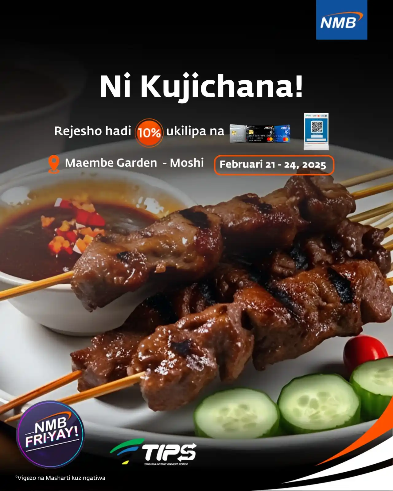 Image from NMB Bank Plc: Mkitoka Marathon sehemu ya kupata msosi mtamuuu ni Maembe Garden na re...