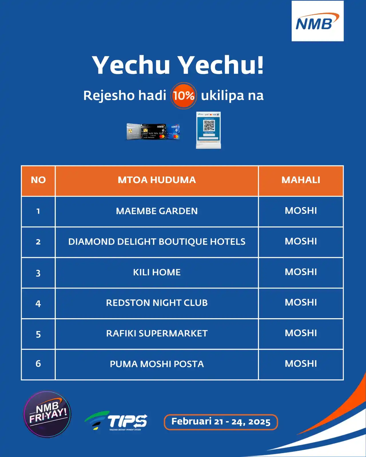 Image from NMB Bank Plc: Moshiiiiiiiiii, Fyade kuna rejesho la hadi 10%, cheki chimbo gani lina...