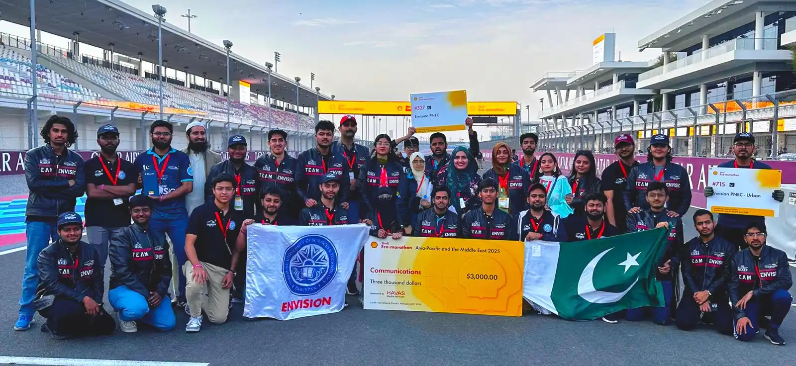 Image from NUST: Team Envision from NUST PNEC made Pakistan proud at Shell Eco-Marathon...