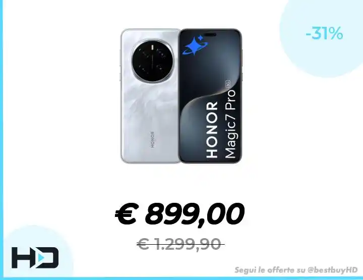 Image from OfferteHD: *HONOR Magic7 Pro 5G,senza SIM,fotocamera Falcon,12 GB di RAM,512 GB,b...