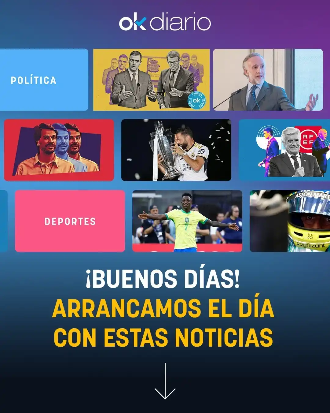 Image from OKDIARIO: 📰 Estas son las noticias más llamativas con las que arrancamos el vie...