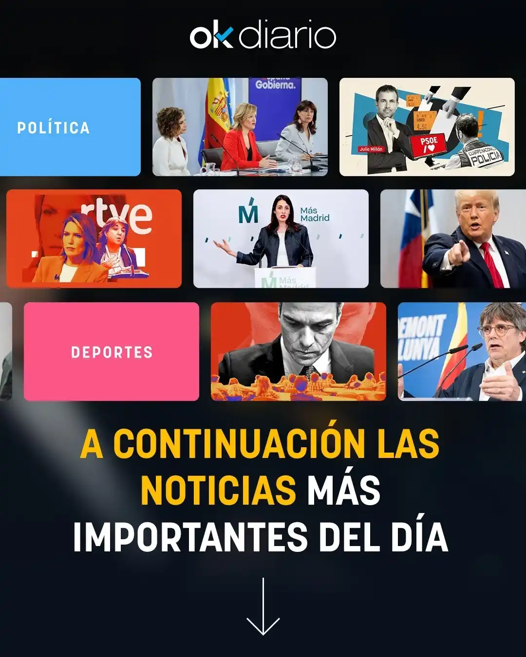 Image from OKDIARIO: 📄 Estas son las noticias más destacadas del jueves 27 de febrero: 🔵...